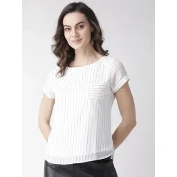 MISH White Striped A-Line Top-picture-10