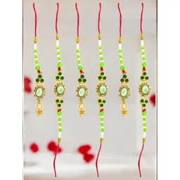 MISHAV Set Of 3 Oval Couple Rakhi-picture-22
