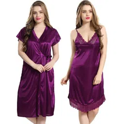 mishka fashion Pack of 2 Women Nighty Set-picture-27