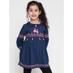 Miss & Chief Embroidered Bell Sleeve Top-picture-46