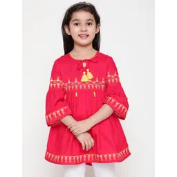Miss & Chief Embroidered Bell Sleeve Top-picture-10