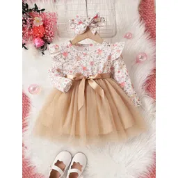 Miss & Chief Floral Print Net A-Line Dress-picture-25