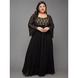 Miss Chase A+ Black Lace Maxi Dress-picture-43