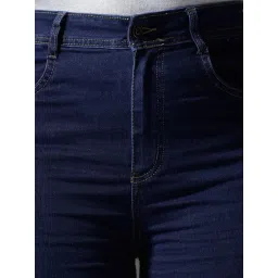 Miss Chase A+ Blue Denim Solid High Rise Jeans image 5