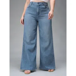 Miss Chase A+ Blue Flare Fit Jeans-picture-14