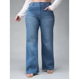 Miss Chase A+ Blue Straight Fit Jeans-picture-14