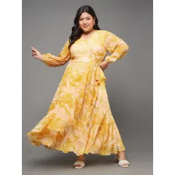 Miss Chase A+ Multi Chiffon Relaxed Fit Floral Print Dress-picture-30