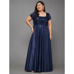 Miss Chase A+ Navy Embellished Maxi Dress-picture-26