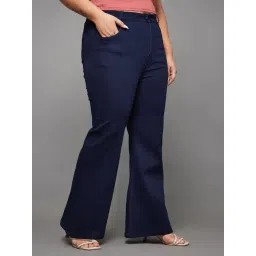 Miss Chase A+ Navy Flare Fit Jeans-picture-22