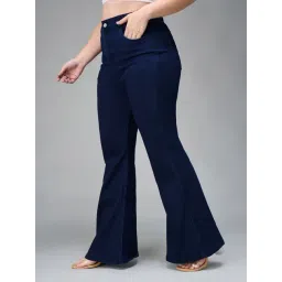 Miss Chase A+ Navy Flare Fit Jeans-picture-13