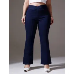 Miss Chase A+ Navy Flare Fit Jeans-picture-21