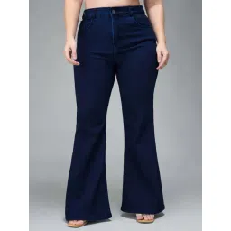 Miss Chase A+ Navy Plain High-Rise Jeans-picture-18