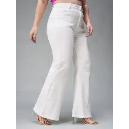 Miss Chase A+ White Flare Fit Jeans-picture-10