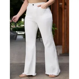 Miss Chase A+ White Flare Fit Jeans-picture-35