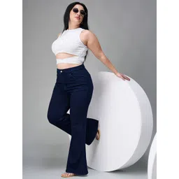 Miss Chase A+ Women Bootcut High-Rise Stretchable Jeans-picture-17