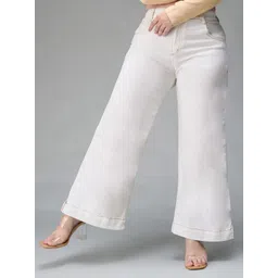 Miss Chase A+ Women Flared Light Fade Stretchable Jeans-picture-26