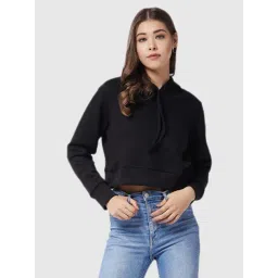 Miss Chase Black Boxy Fit Sweatshirt-image-1