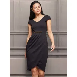 Miss Chase Black Casual Dress-picture-46