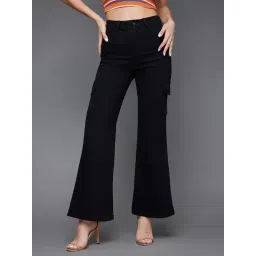 Miss Chase Black Denim Relaxed Fit High Rise Jeans-picture-33