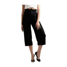 Miss Chase Black Relaxed Fit Culottes image 1