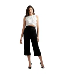 Miss Chase Black Relaxed Fit Culottes image 4