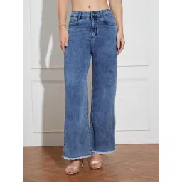 Miss Chase Blue Denim Solid Jeans-picture-44