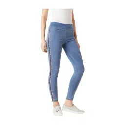 Miss Chase Blue High Rise Jeggings-picture-10