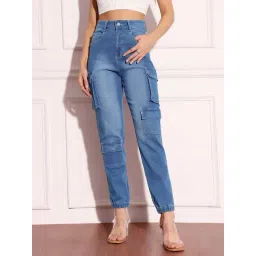 Miss Chase Blue Plain Jeans-picture-21