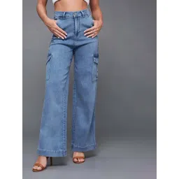 Miss Chase Blue Plain Jeans-picture-39