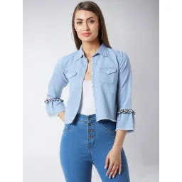 Miss Chase Blue Regular Fit Jacket-picture-38