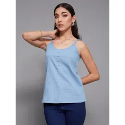 Miss Chase Blue Straight Fit Top-picture-47