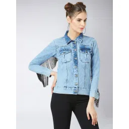 Miss Chase Denim Blue Relaxed Fit Jacket-picture-26