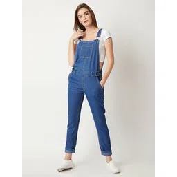 miss chase Denim Dungarees with Insert Pockets-picture-16