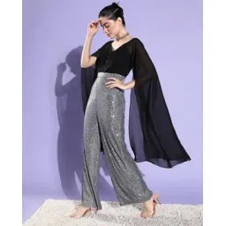 miss chase Embellished Jumpsuits with Back-Zip Closure-picture-10