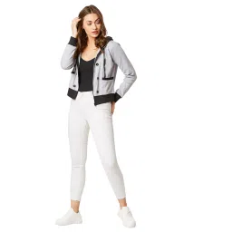 Miss Chase Grey Cotton Jacket image 4