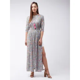 Miss Chase Grey Floral Print Tunic-picture-12