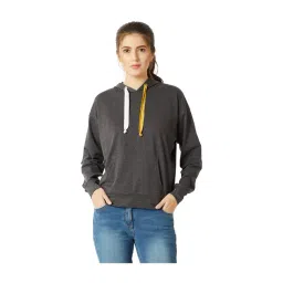 Miss Chase Grey Textured Hoodie-picture-30