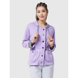 Miss Chase Lavender Relaxed Fit Jacket-picture-16