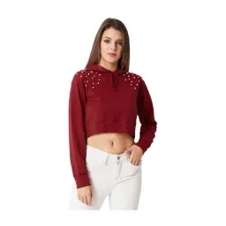 Miss Chase Maroon Full Sleeves Sweatshirt-picture-23