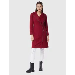 Miss Chase Maroon Relaxed Fit Jacket-picture-26