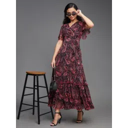 Miss Chase Multi Chiffon Print Maxi Dress-picture-25