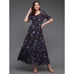 Miss Chase Multicolor Floral Print Maxi Dress-picture-18