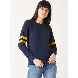 Miss Chase Navy Cotton Sweatshirt-picture-40