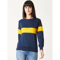 Miss Chase Navy Cotton Sweatshirt-picture-43