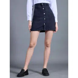 Miss Chase Navy Plain Skirt-picture-16