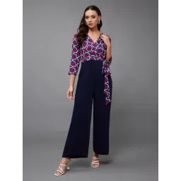 Miss Chase Navy Printed Jumpsuit-picture-14