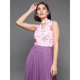 Miss Chase Pink Floral Print Top-picture-45