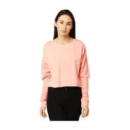 Miss Chase Pink Loose Fit Sweatshirt-picture-22