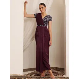 Miss Chase Purple Embellished Dress-picture-23