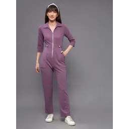 Miss Chase Purple Plain Jump Suit-picture-21